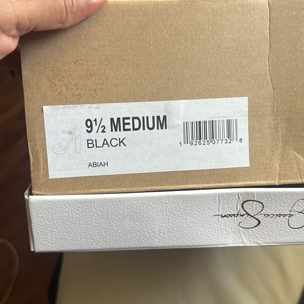 NWT Jessica Simpson Black Platform Sandals BOGO - Picture 5 of 5